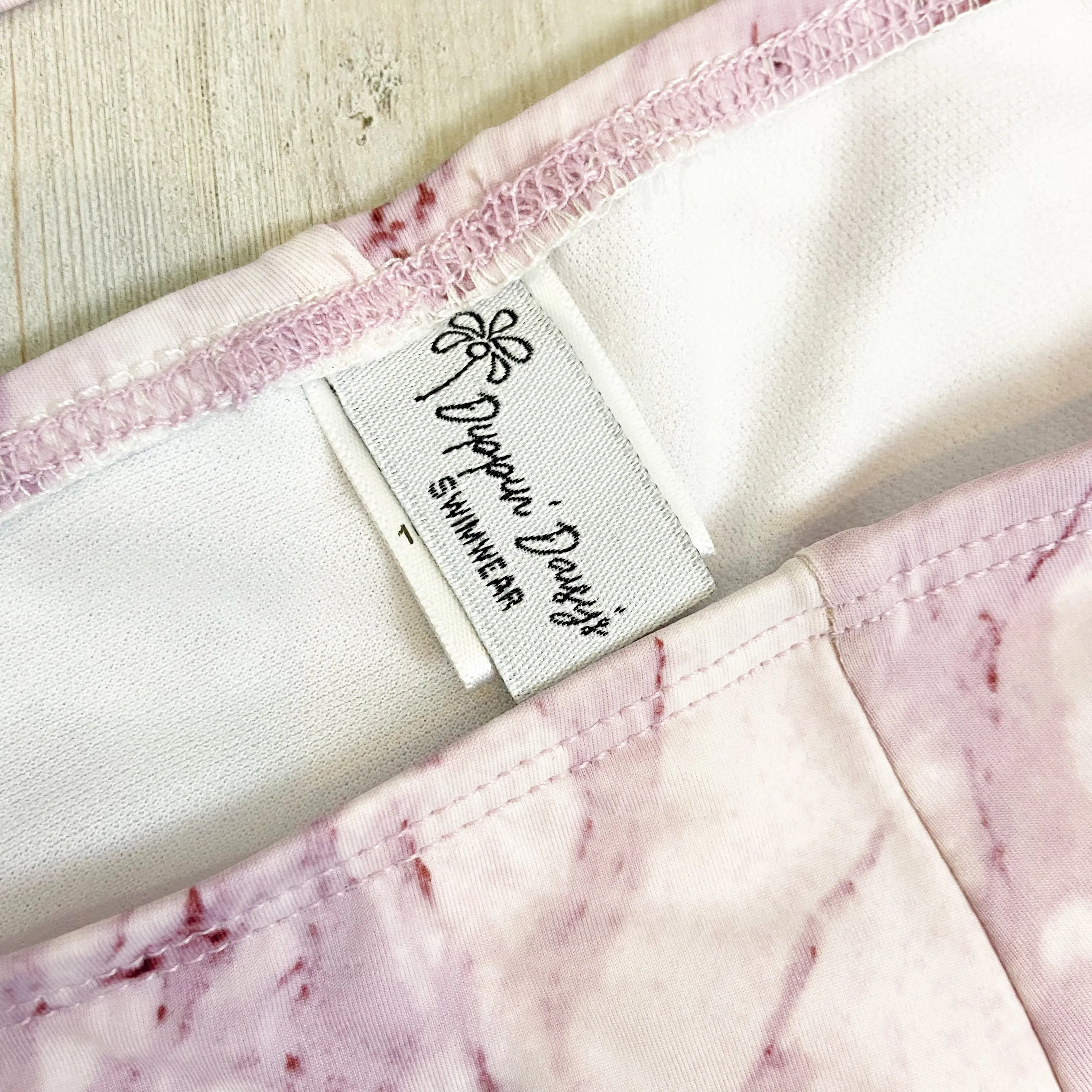 Dippin' Daisy's | Girls Pink Marbled Tie Dye 2 Piece Bikini | Size: 4T