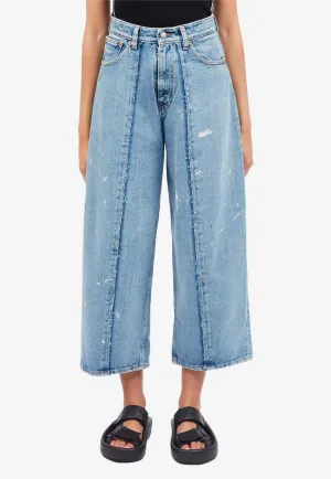 Distressed Cropped Jeans