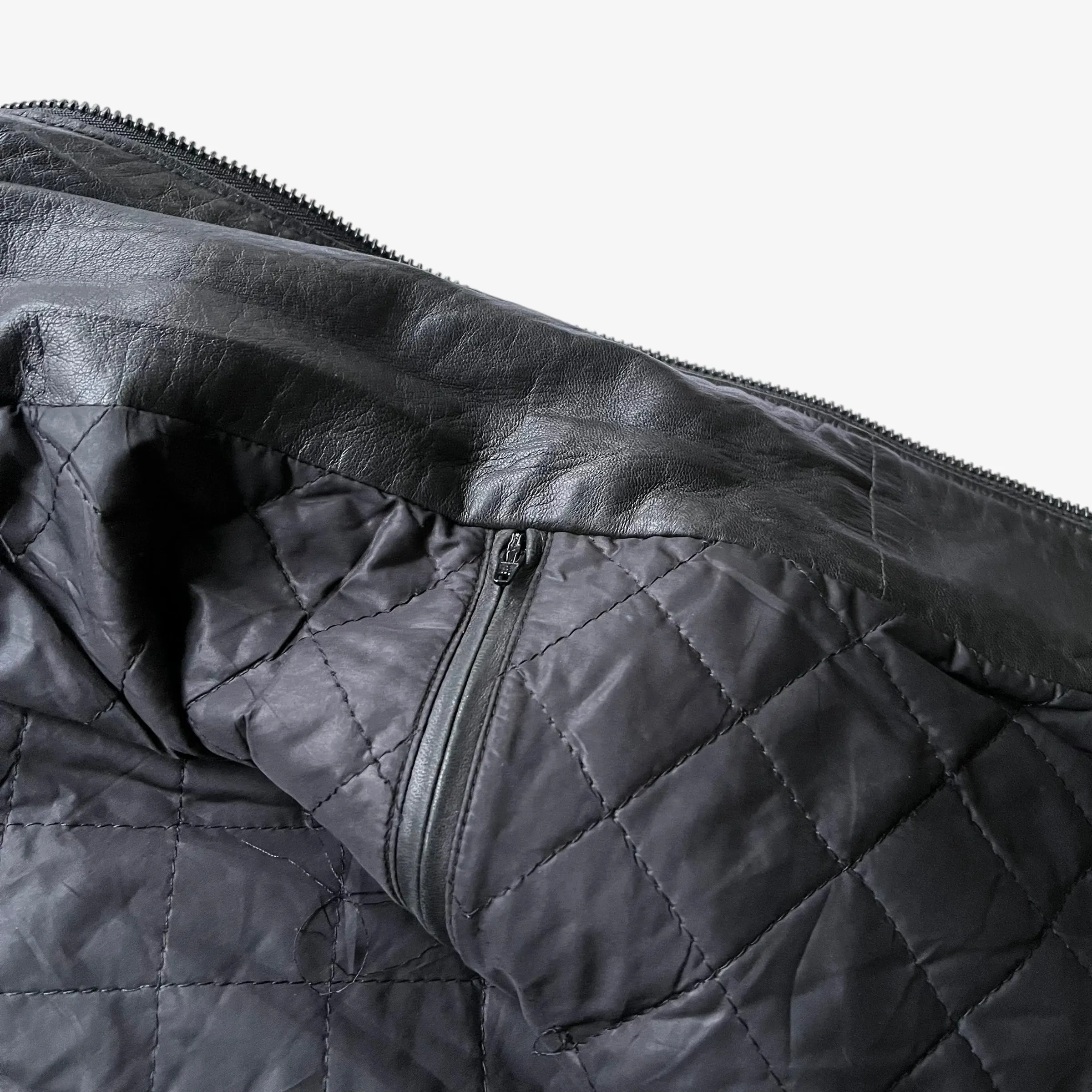 Dolce & Gabbana Leather Utility Jacket