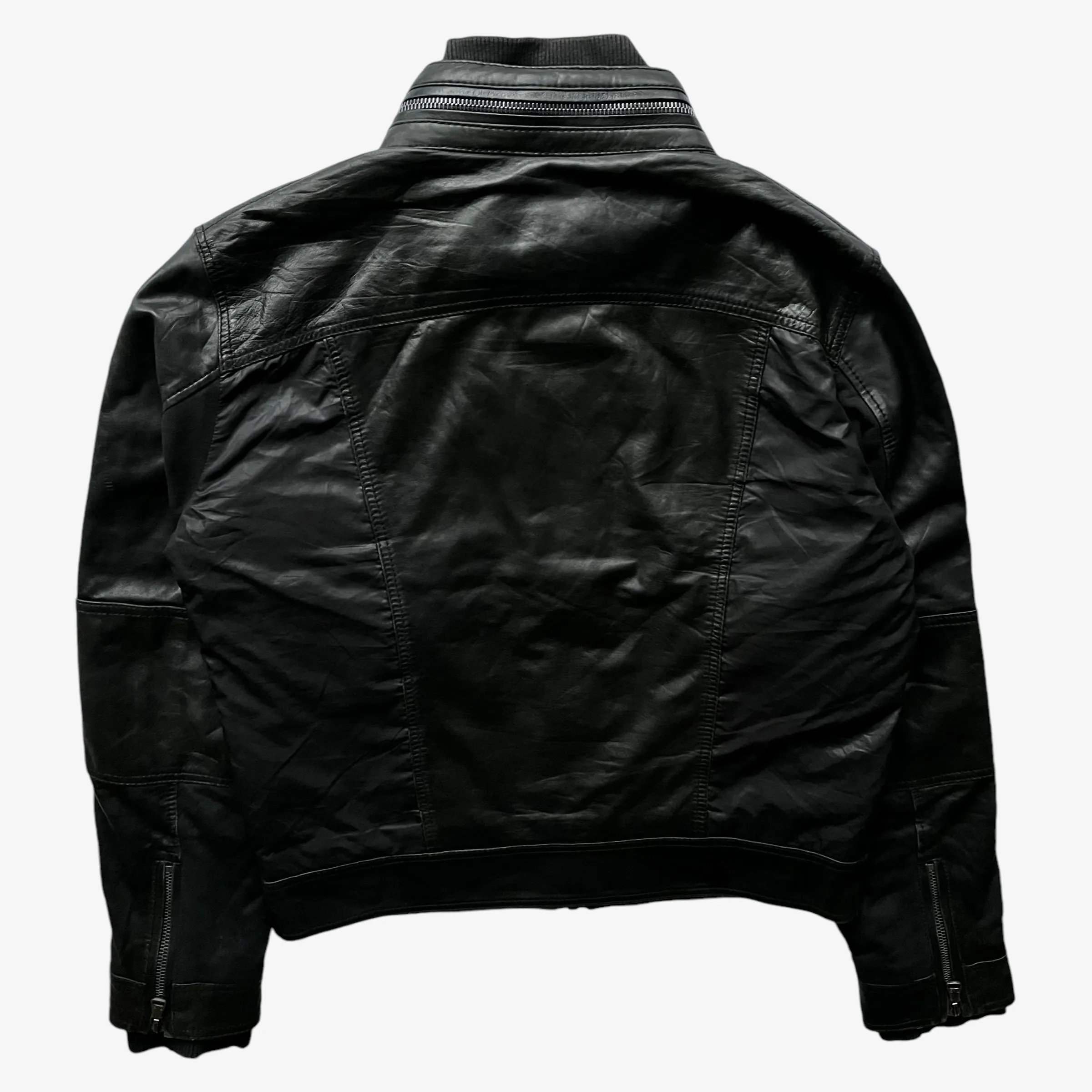 Dolce & Gabbana Leather Utility Jacket