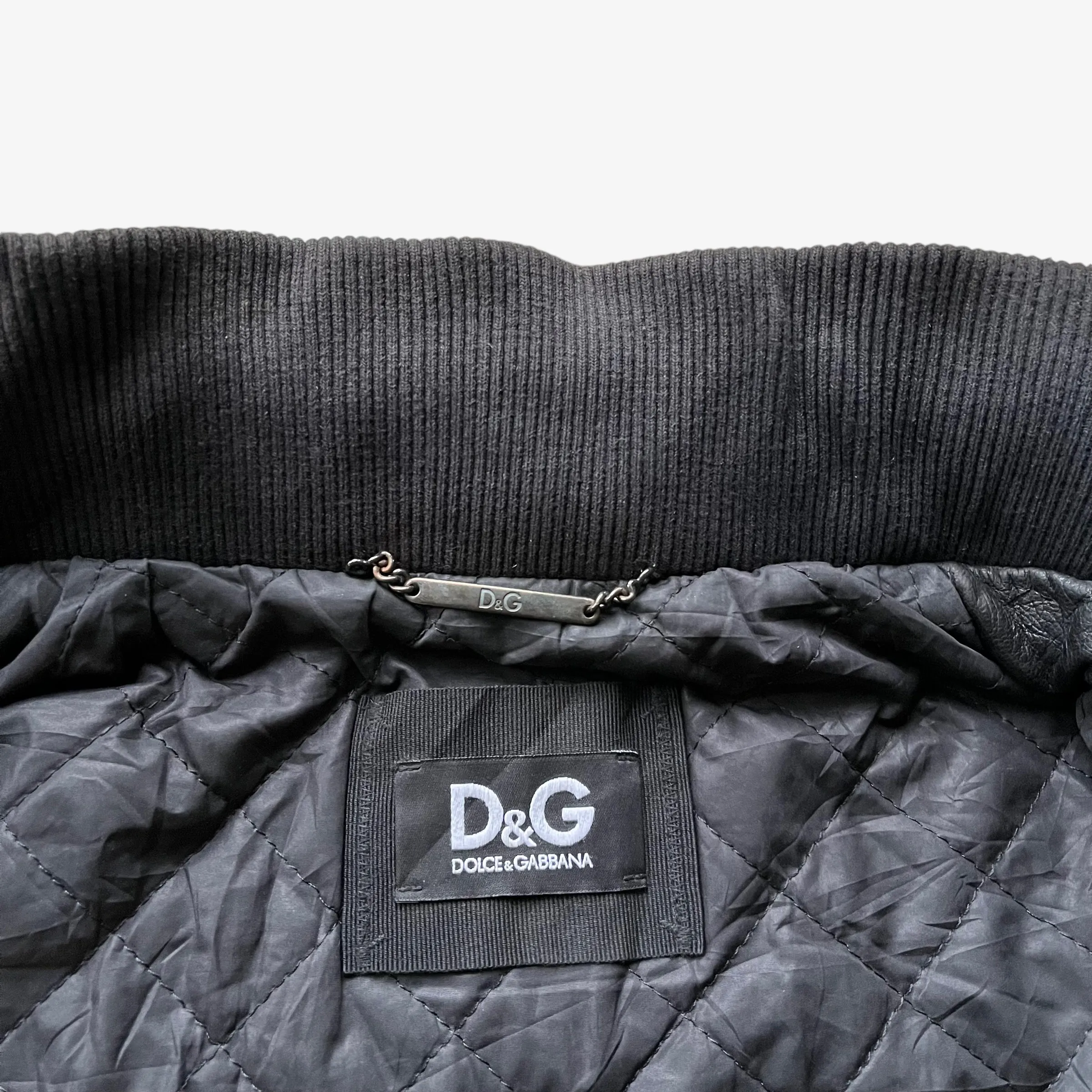 Dolce & Gabbana Leather Utility Jacket