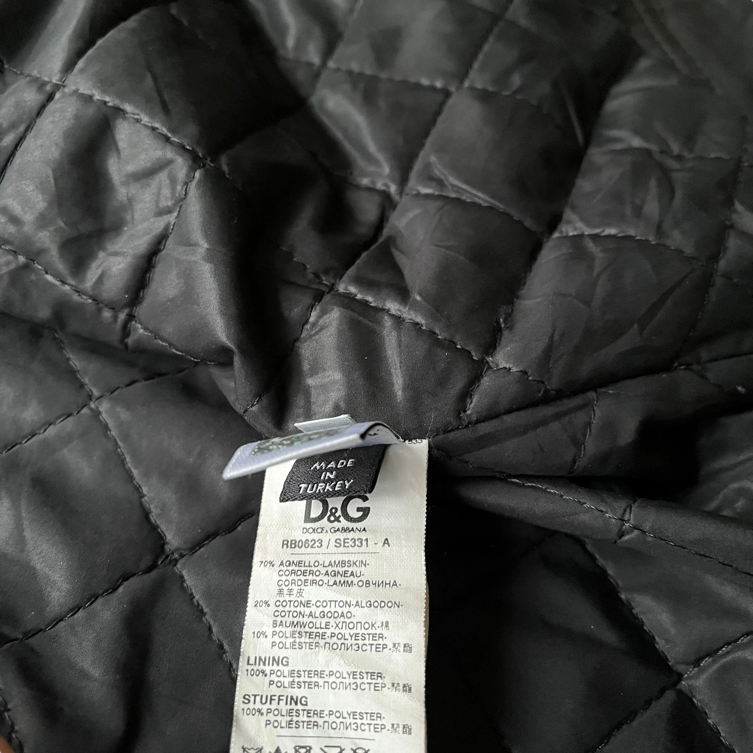 Dolce & Gabbana Leather Utility Jacket