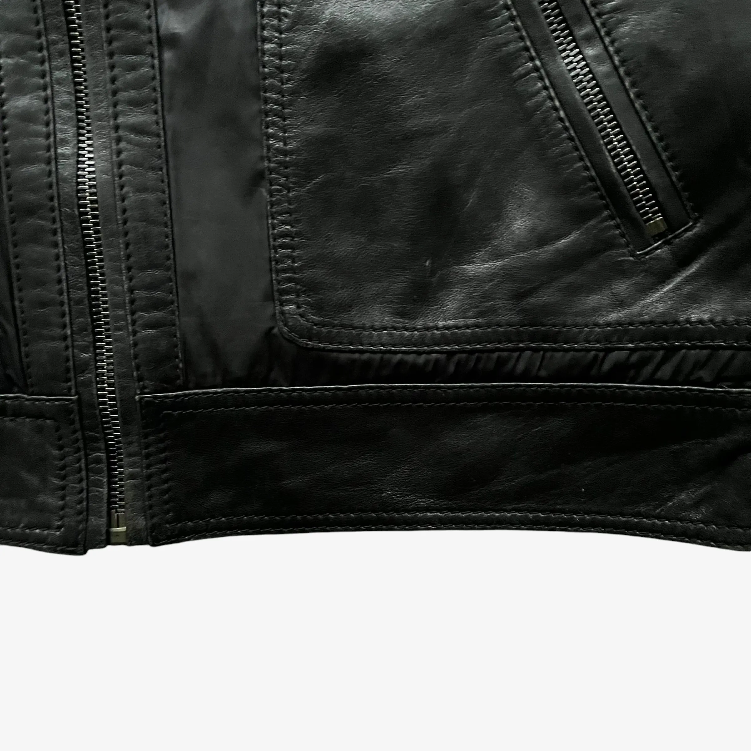 Dolce & Gabbana Leather Utility Jacket