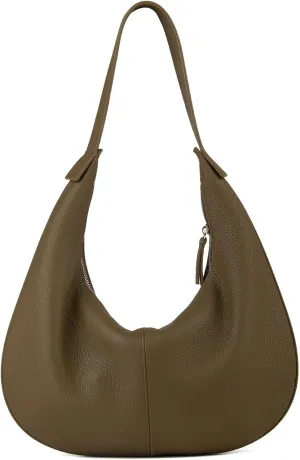 DONNAIN Hobo Bag Leather, Leather Handbag, Women's Genuine Leather, Stylish Half Moon Bag, Shopper Leather, Leather Bag, Women's Genuine Leather, Bags for Women, Bag Bag