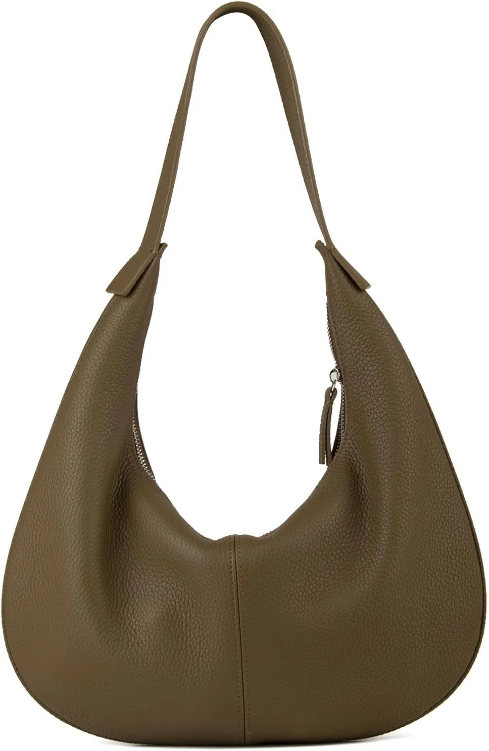 DONNAIN Hobo Bag Leather, Leather Handbag, Women's Genuine Leather, Stylish Half Moon Bag, Shopper Leather, Leather Bag, Women's Genuine Leather, Bags for Women, Bag Bag