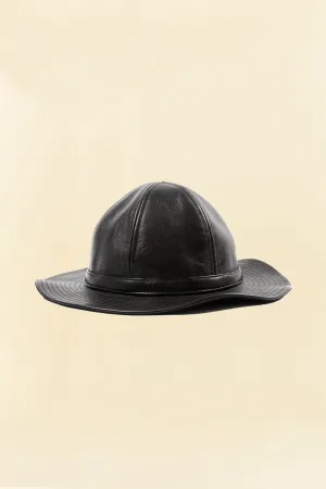 Double Helix Military Horsehide Hat - Black