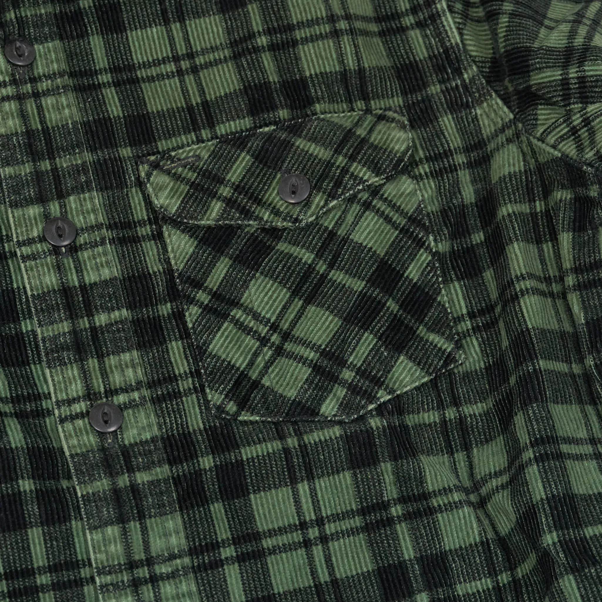 Double RL Plaid Corduroy Workshirt
