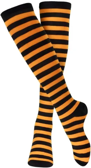 Dress Up America Cotton Striped Socks for Adults - Striped Knee High Socks for Men & Women | Teens - Stylish and Comfortable