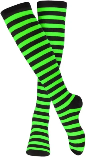 Dress Up America Cotton Striped Socks for Adults - Striped Knee High Socks for Men & Women | Teens - Stylish and Comfortable