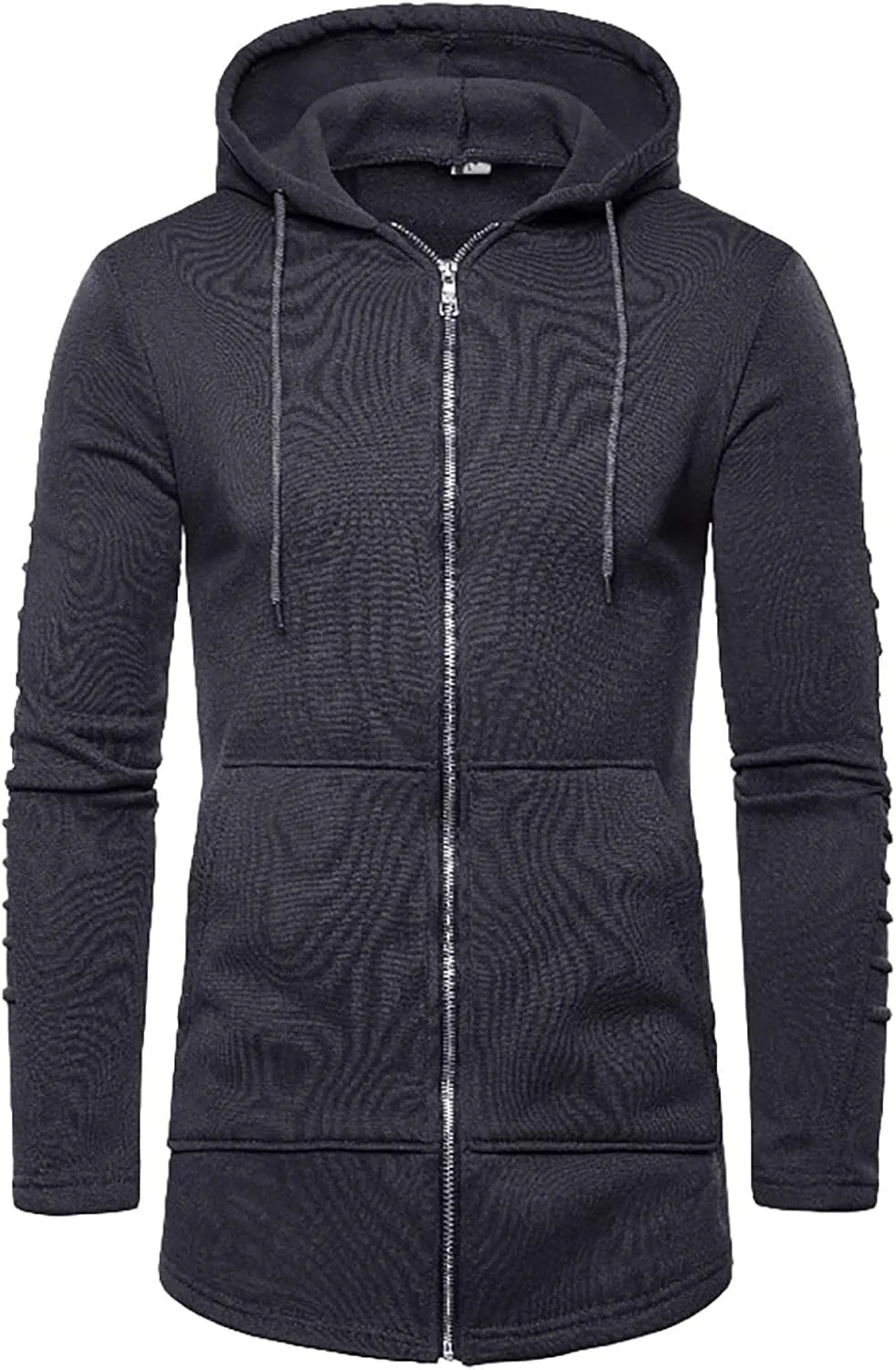 DuDubaby Men Long Sleeve Top Casual Camouflage Sports Sweatshirt Long Sleeve Zipper Hooded Jacket Coat