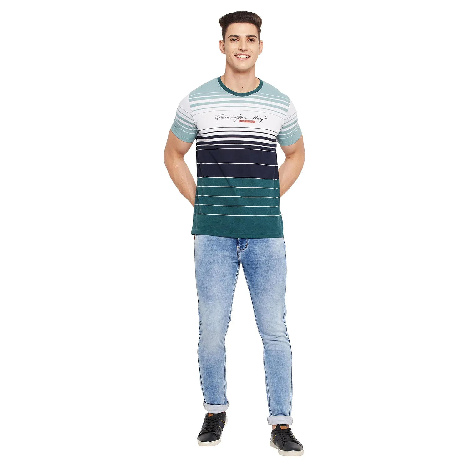 Duke Stardust Men Half Sleeve Cotton T-shirt (LF5316)