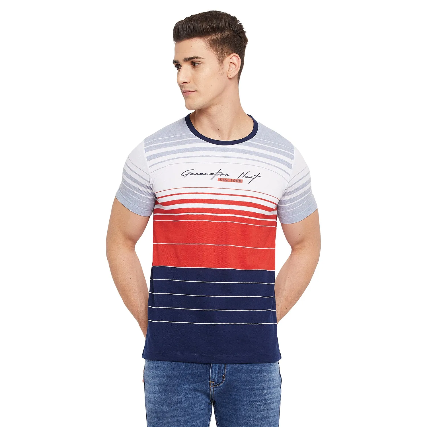 Duke Stardust Men Half Sleeve Cotton T-shirt (LF5316)