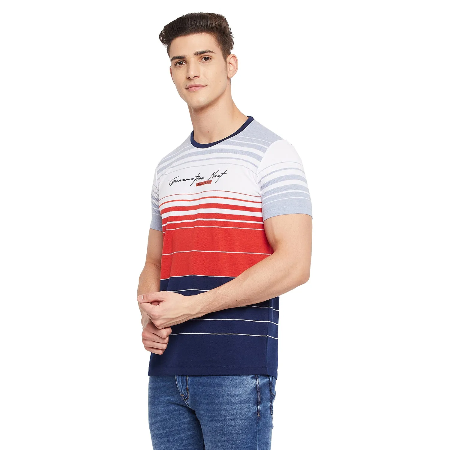Duke Stardust Men Half Sleeve Cotton T-shirt (LF5316)
