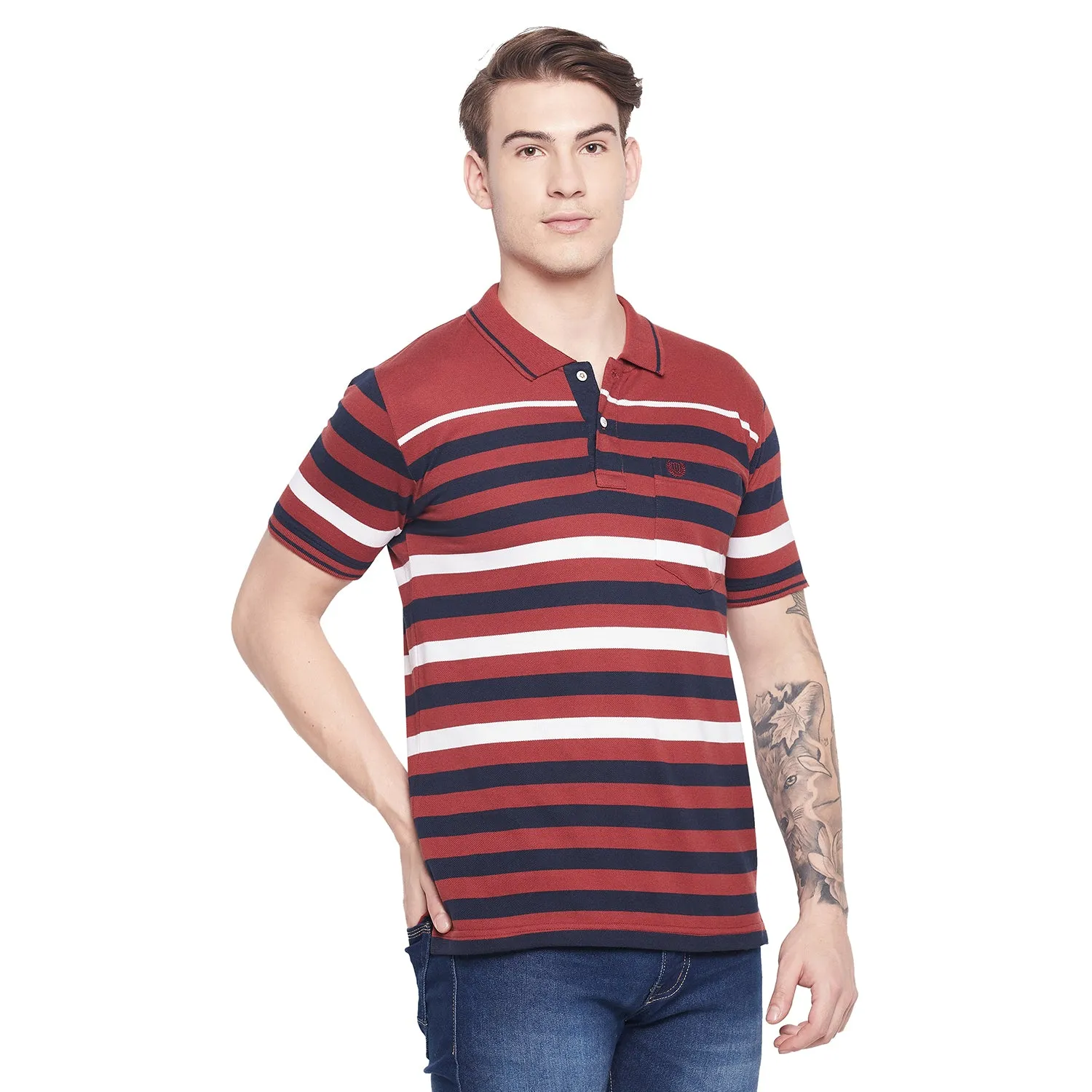 Duke Stardust Men Half Sleeve Cotton T-shirt (LF5706)