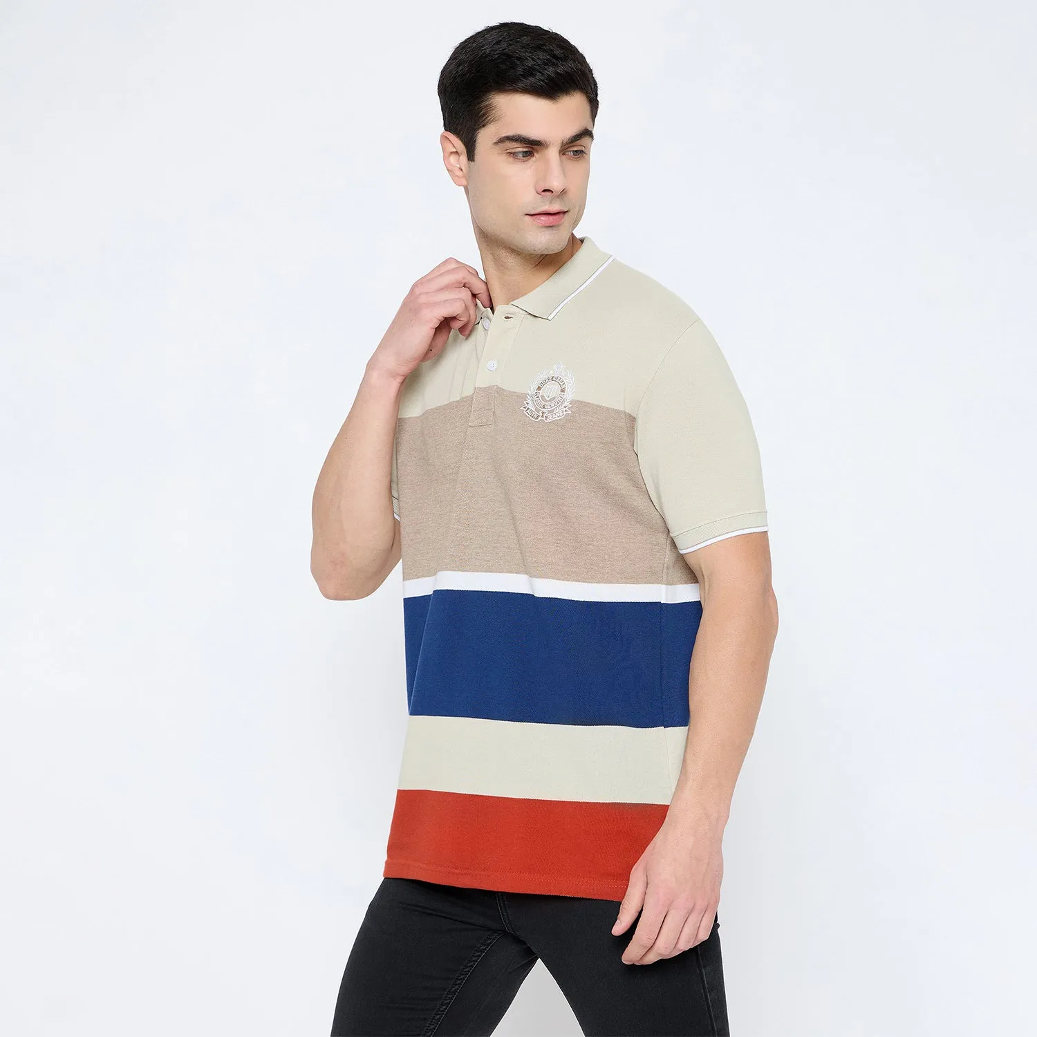 Duke Stardust Men Half Sleeve Cotton T-shirt (LF7207)