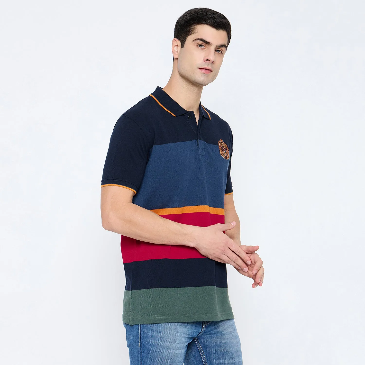 Duke Stardust Men Half Sleeve Cotton T-shirt (LF7207)