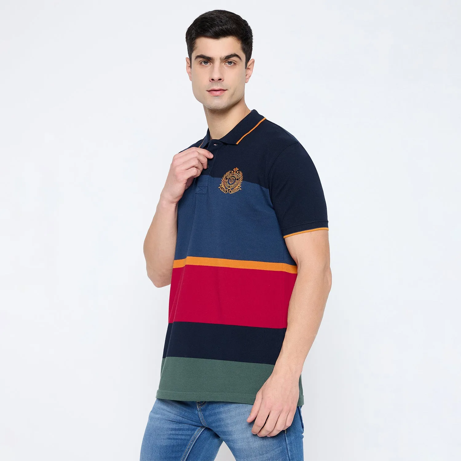 Duke Stardust Men Half Sleeve Cotton T-shirt (LF7207)