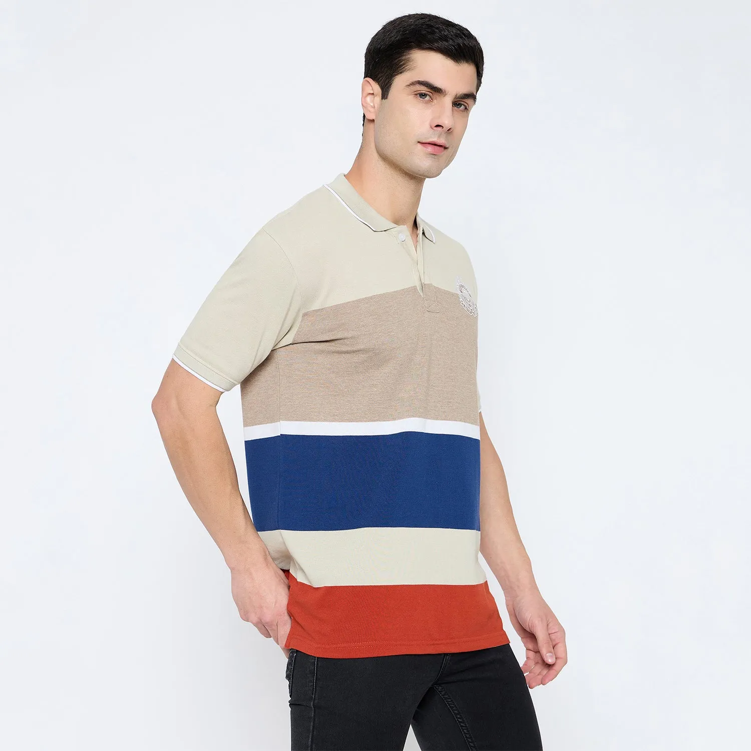 Duke Stardust Men Half Sleeve Cotton T-shirt (LF7207)