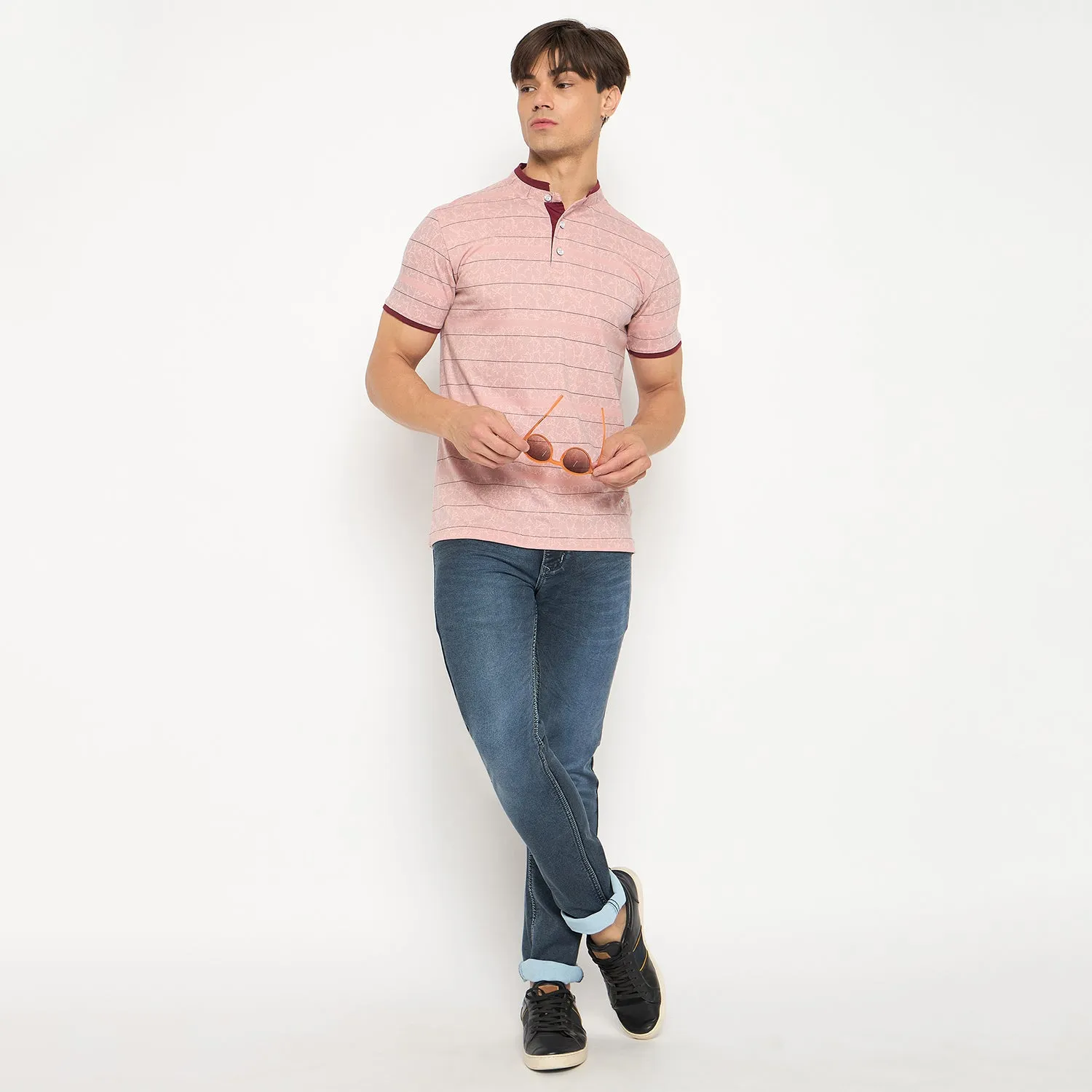 Duke Strardust Men Half Sleeve Cotton T-shirt (LF7134)