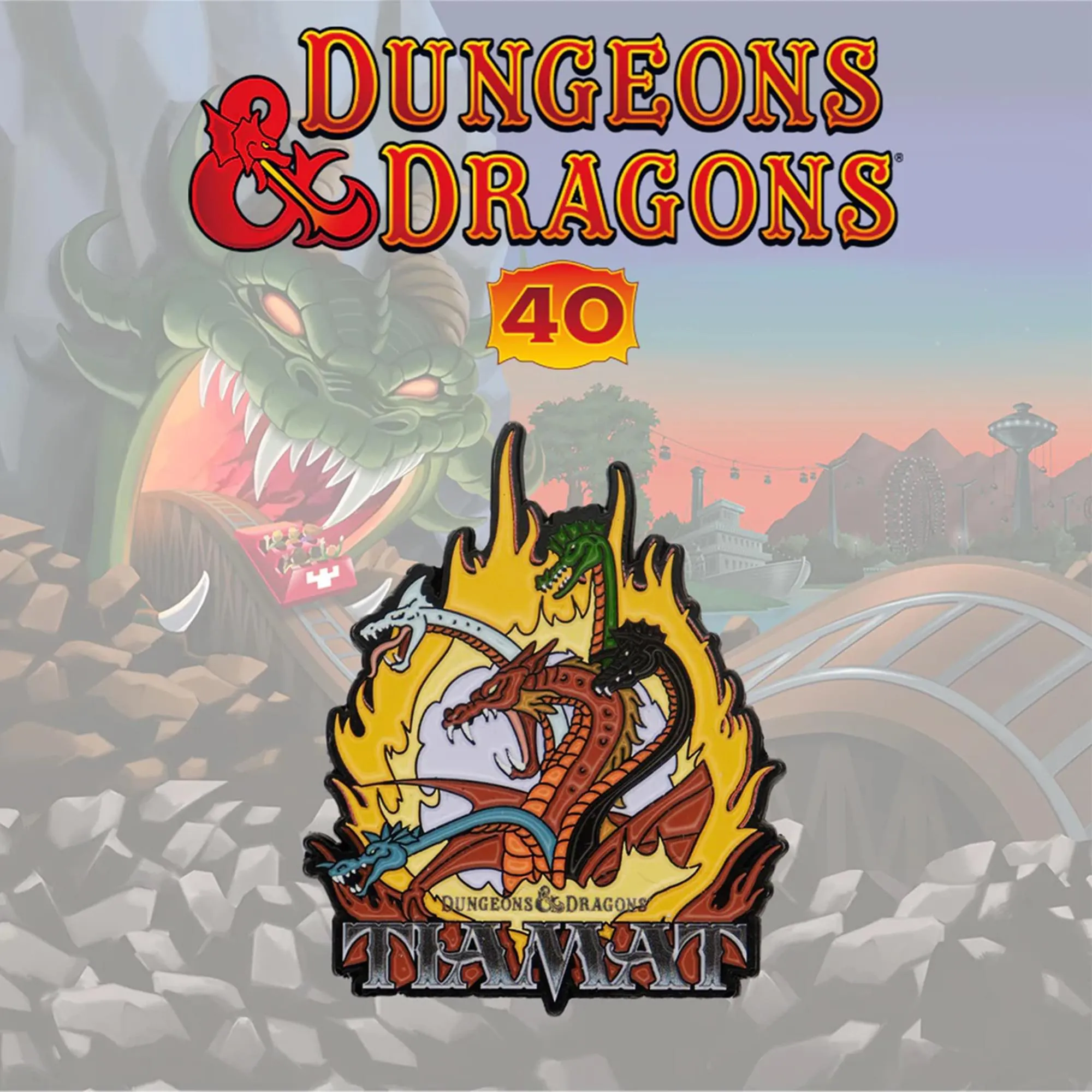 Dungeons & Dragons: The Cartoon 40th Anniversary Tiamat Pin Badge