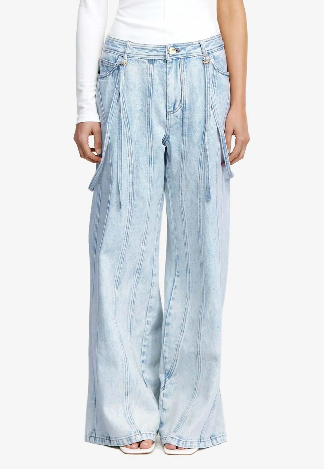 Eagleton Wide-Leg Jeans