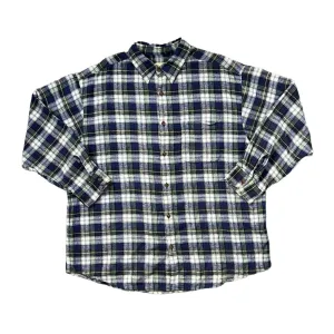 Early 00's EDDIE BAUER Tartan Lumberjack Plaid Check Long Sleeve Flannel Cotton Shirt
