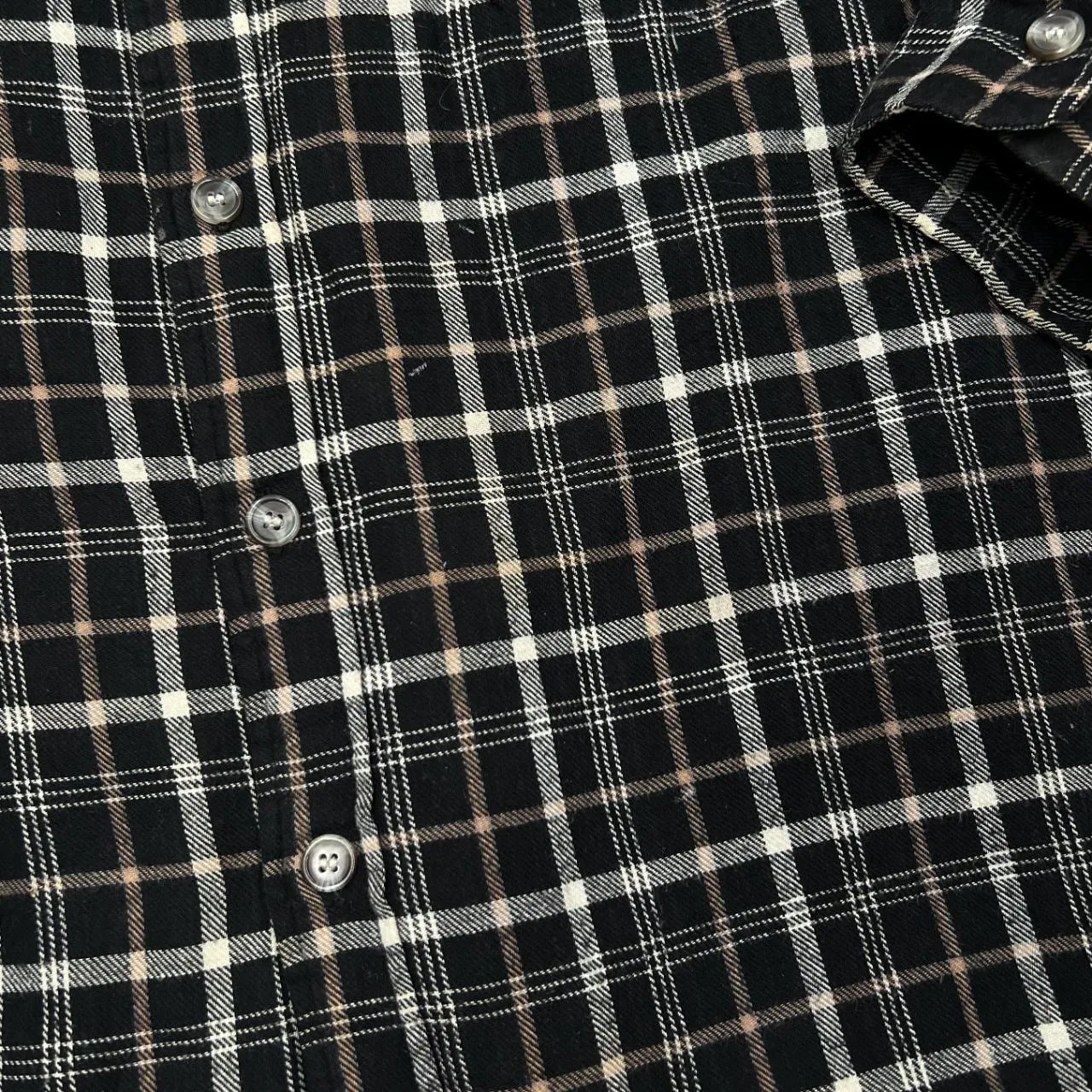 Early 00's MARC KOSTNER Corduroy Cord Collar Lumberjack Plaid Check Lightly Padded Flannel Over Shirt