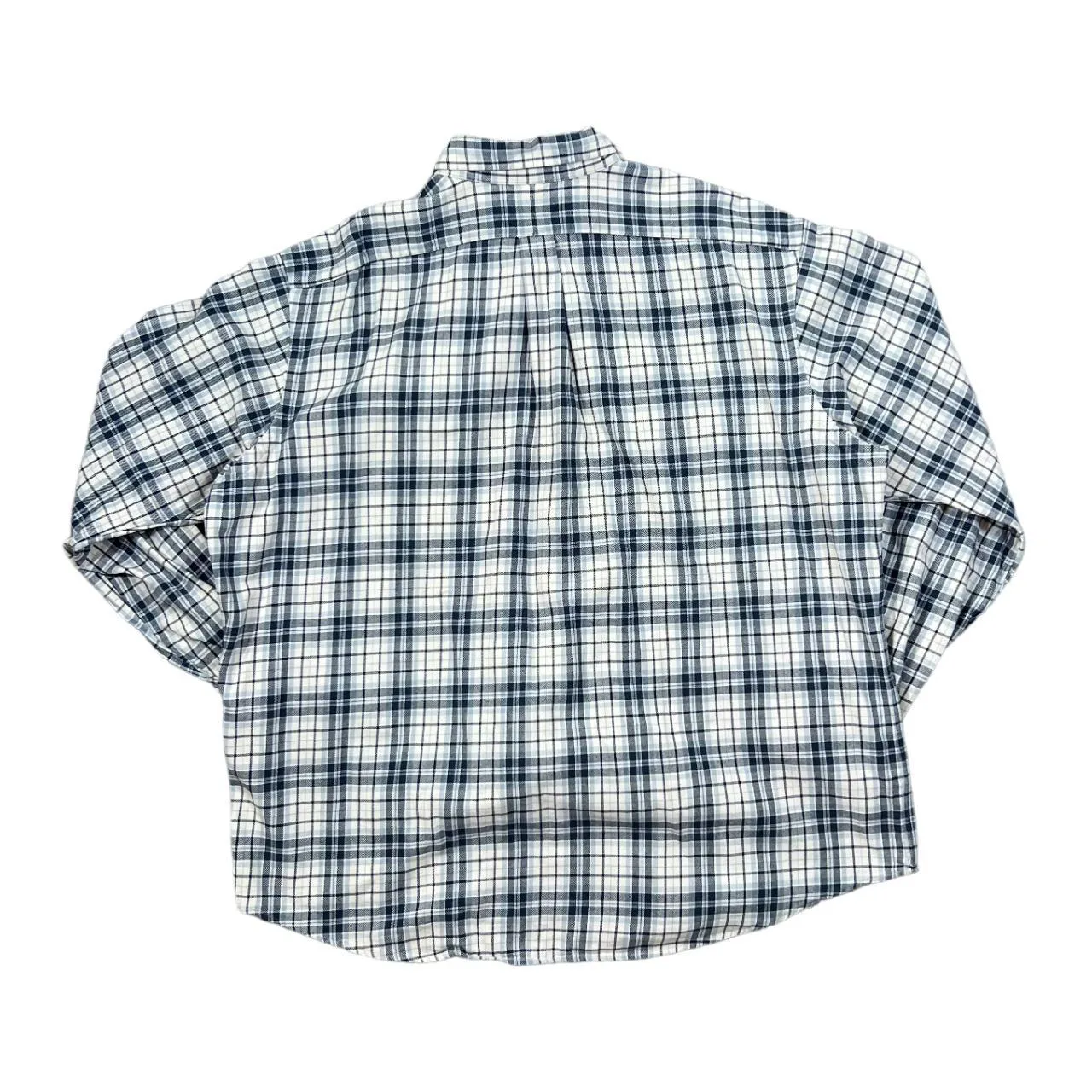 Early 00's POLO RALPH LAUREN Classic Plaid Check Long Sleeve Flannel Cotton Shirt