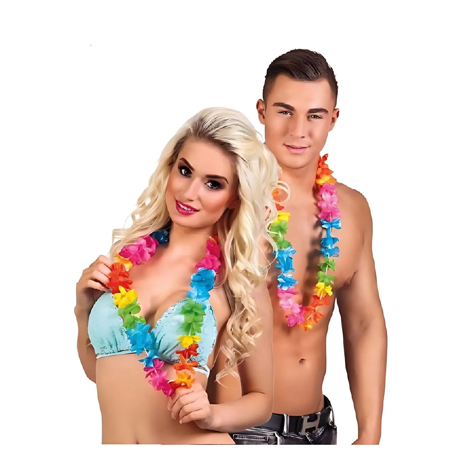 Elena Hawaiian Lei Multi-Coloured 40 Inches