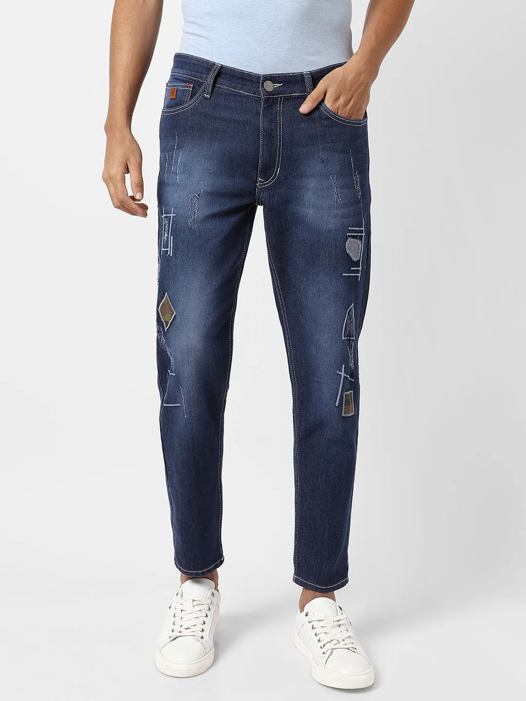 Embroidered Denim Jeans