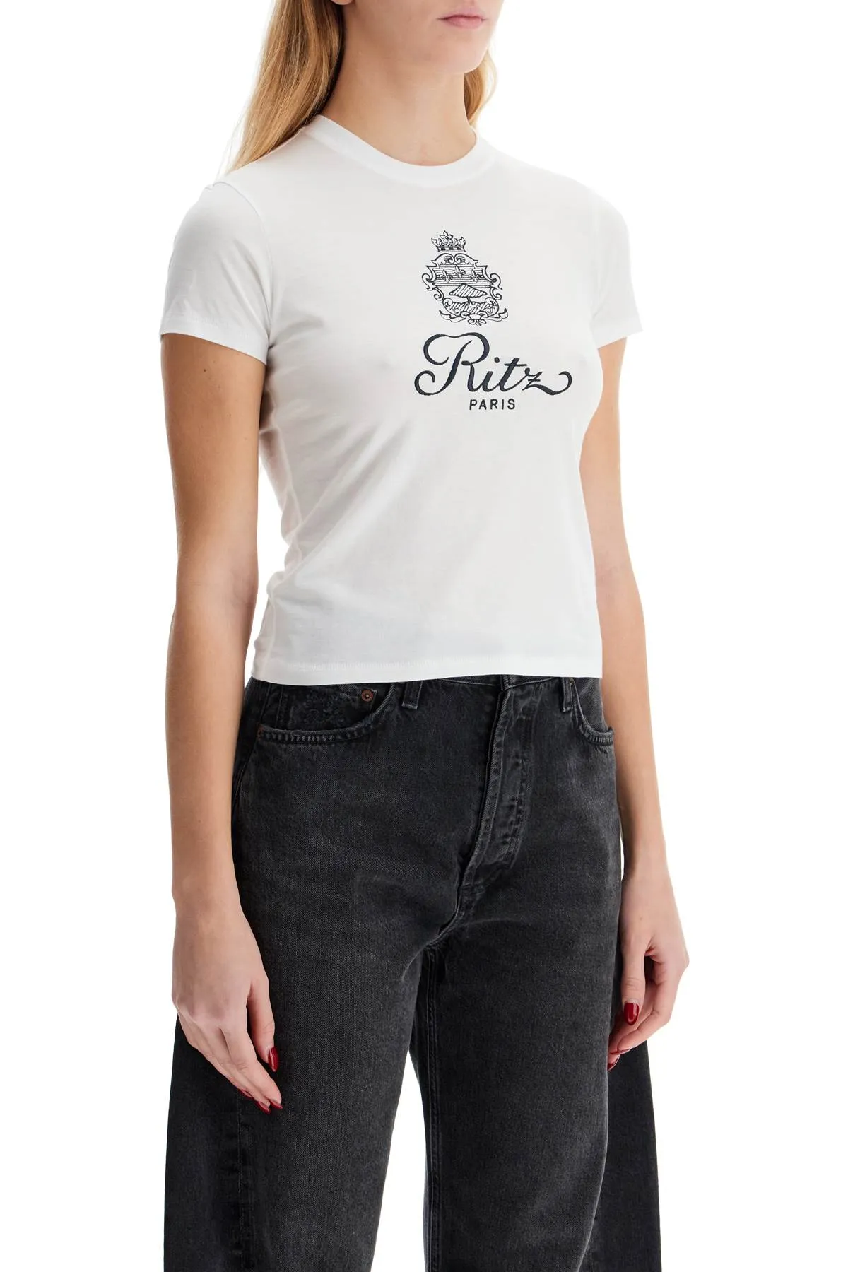 embroidered frame x ritz paris WP25JTE007 WHITE