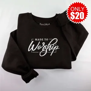 Embroidered Made To Worship Sweatshirt - 20