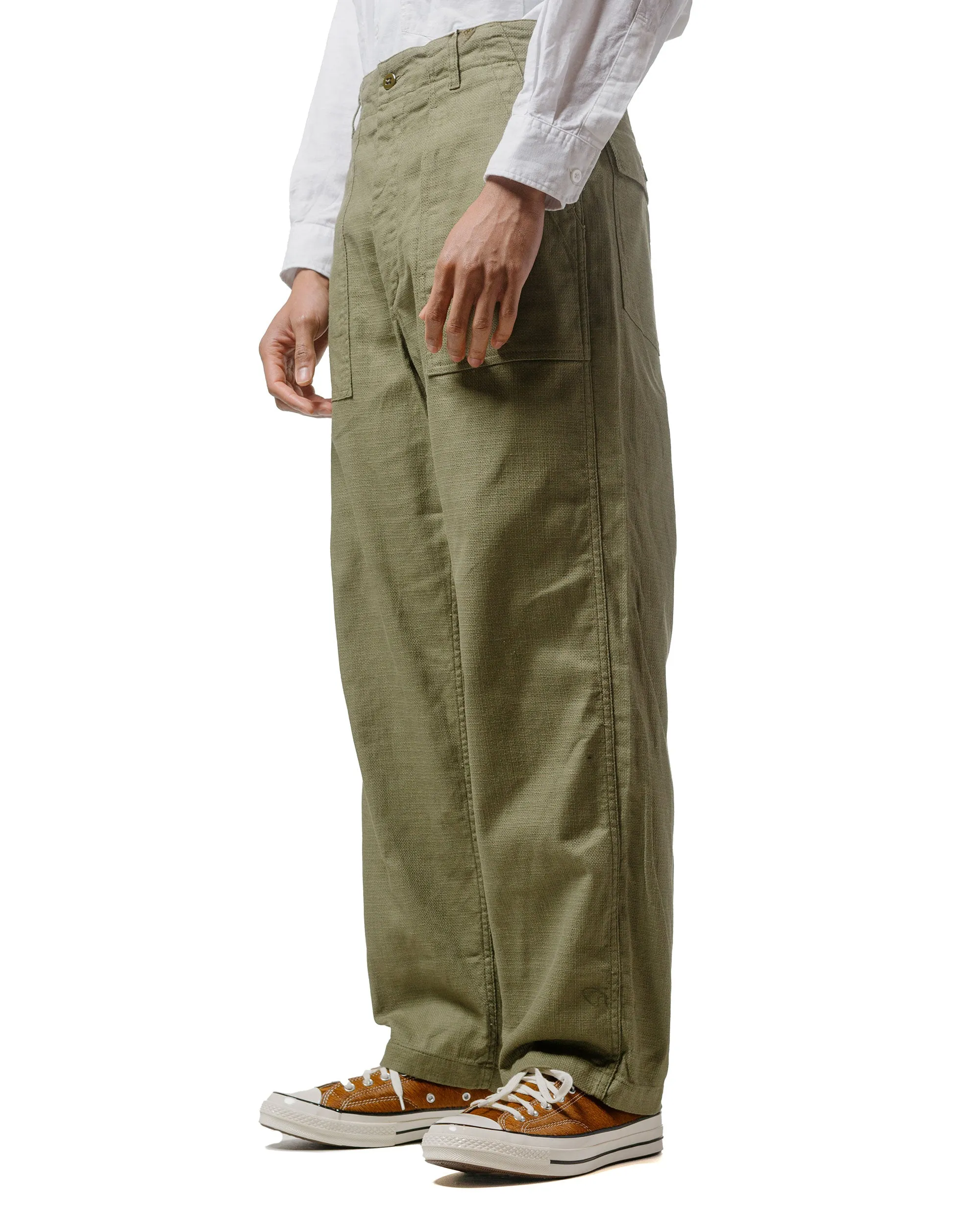 Engineered Garments Fatigue Pant Olive CL Java Cloth