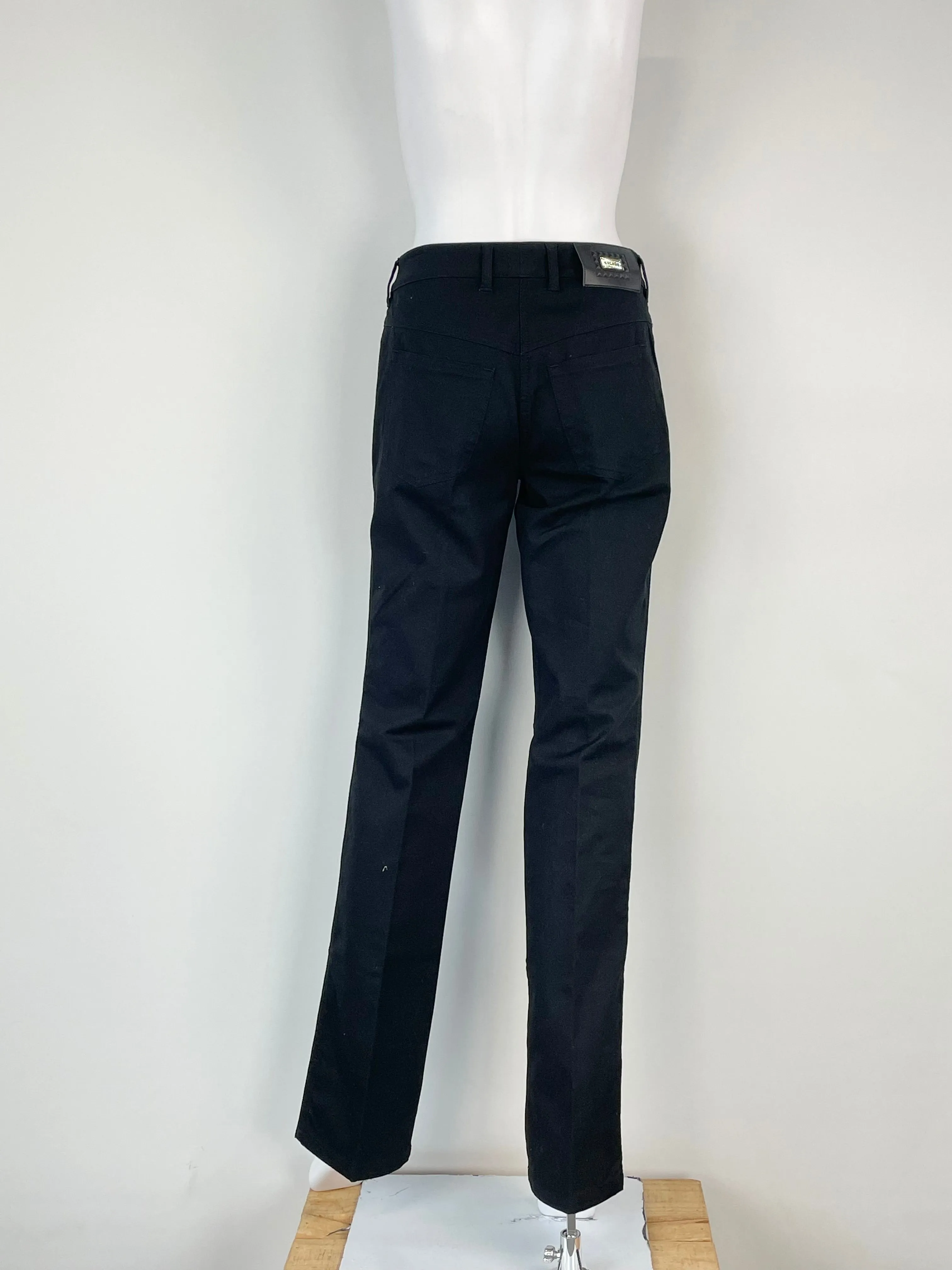 Escada Black Denim High Rise Straight-Leg Tessa Jeans - AU6/8