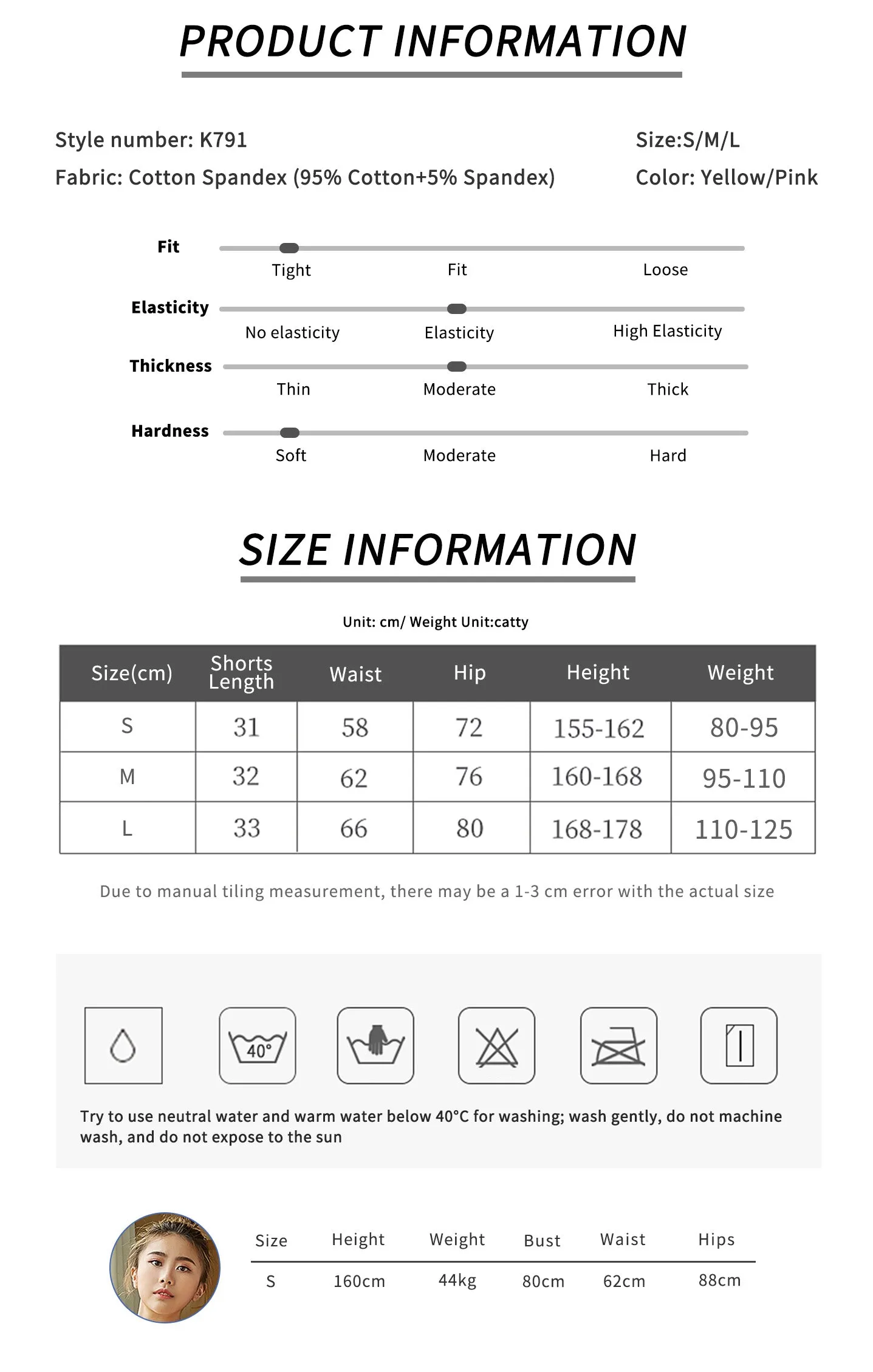 Exercise Shorts Double Sided Pull Adjustable Straps Ballet High Waist Shorts