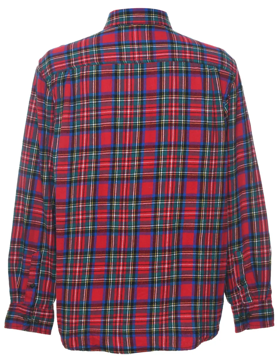 Faded Glory Multi-Colour Flannel Checked Shirt - L