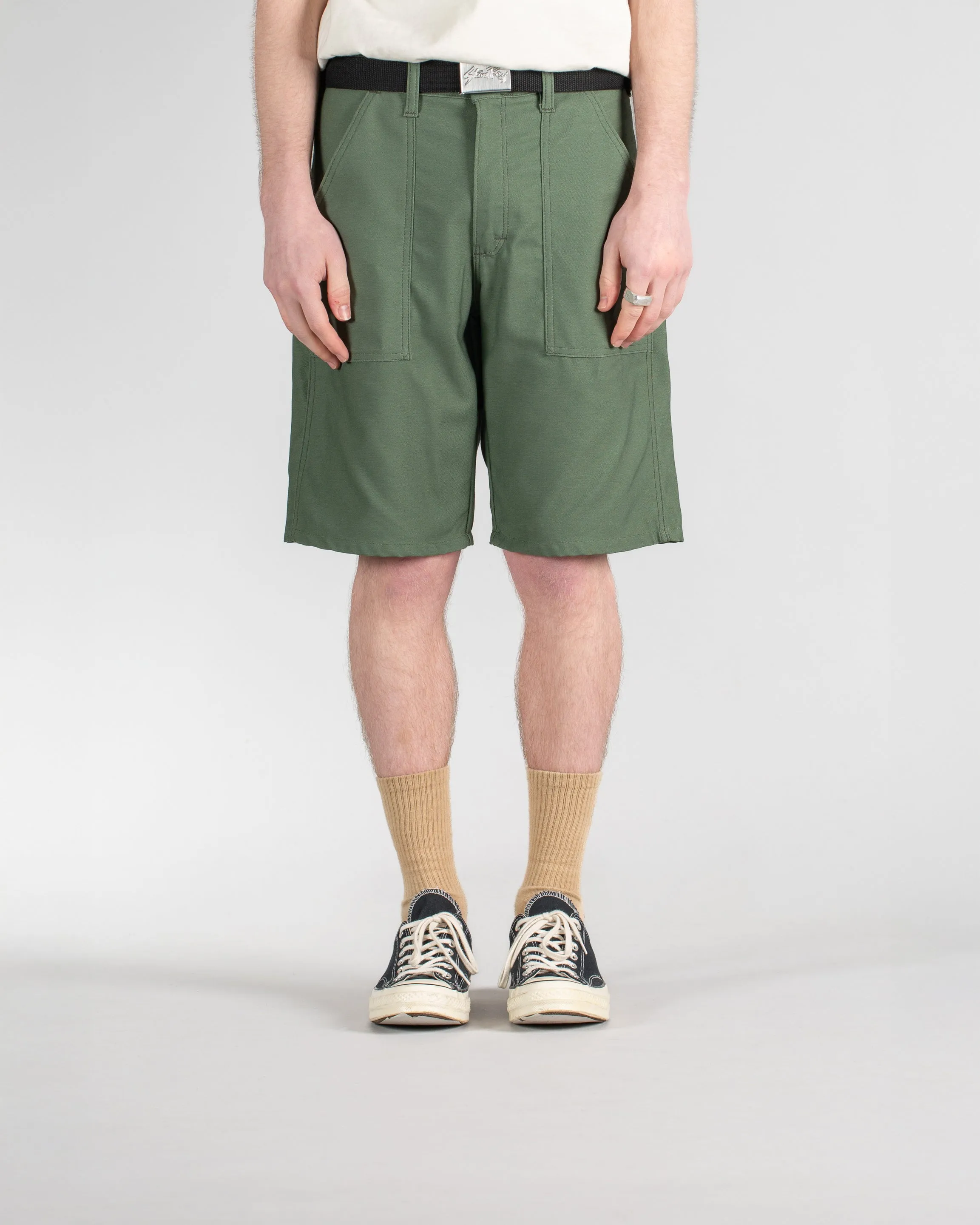 Fatigue Short (Olive Sateen 8.5oz)