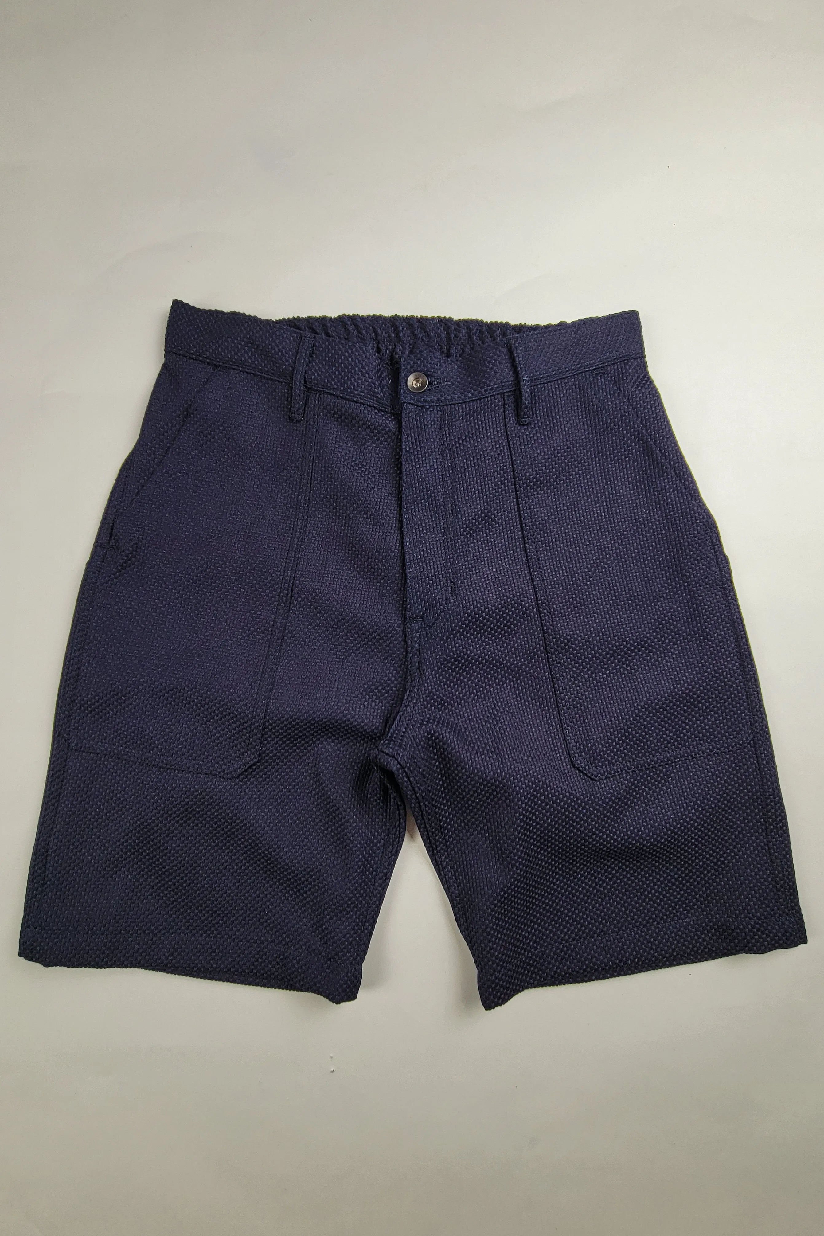 Fatigue Shorts - 12oz. Indigo Sashiko Size Exchange Small