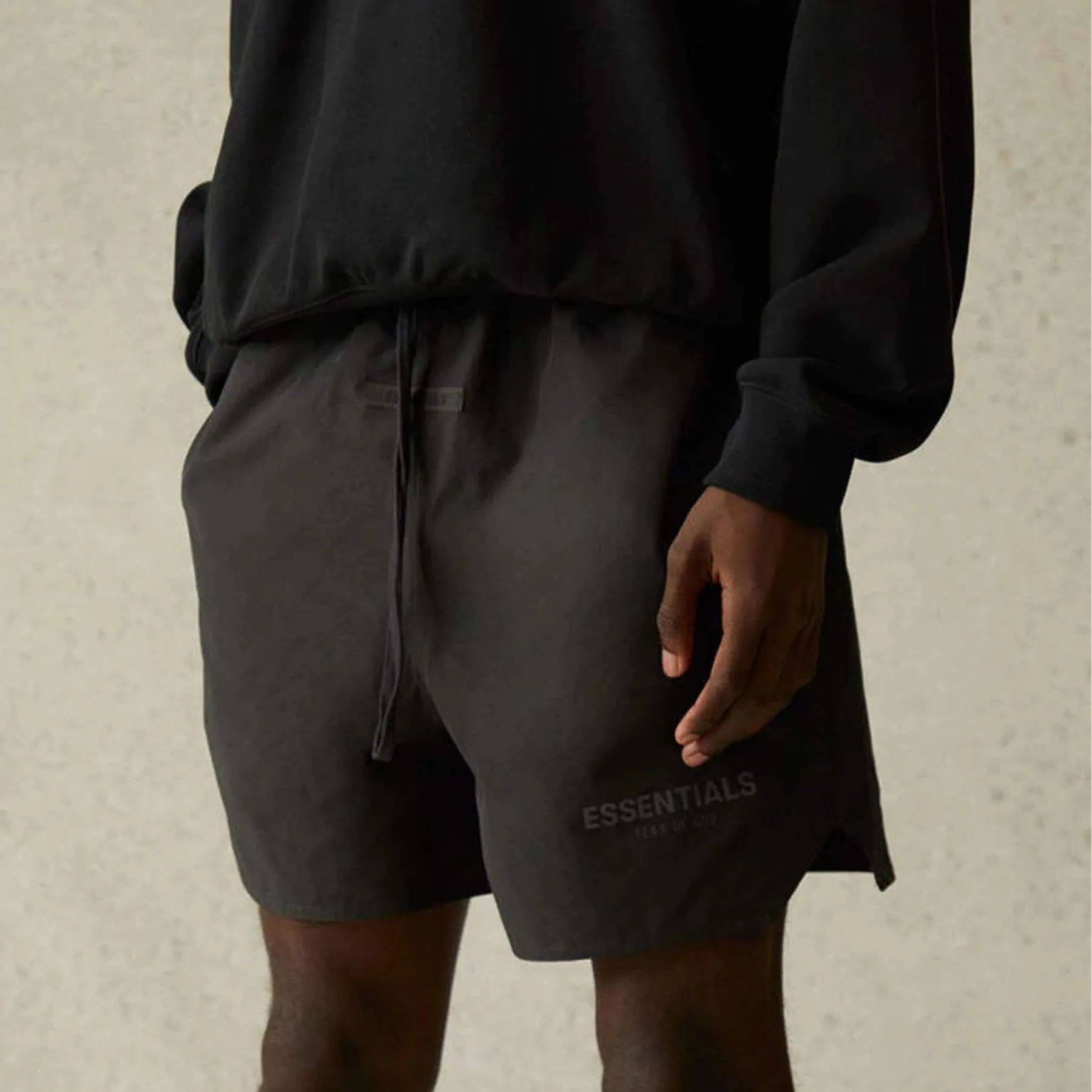 FEAR OF GOD ESSENTIALS Volley Shorts Black