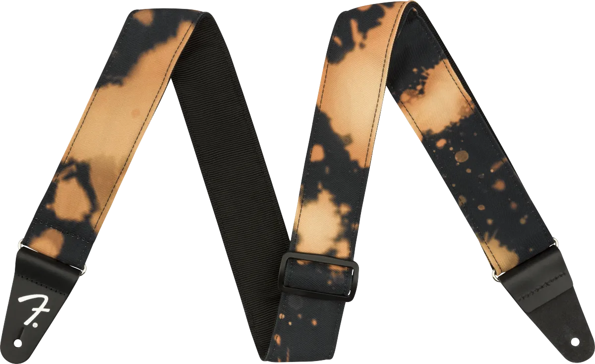 Fender Tie Dye Acid Wash Strap, Black