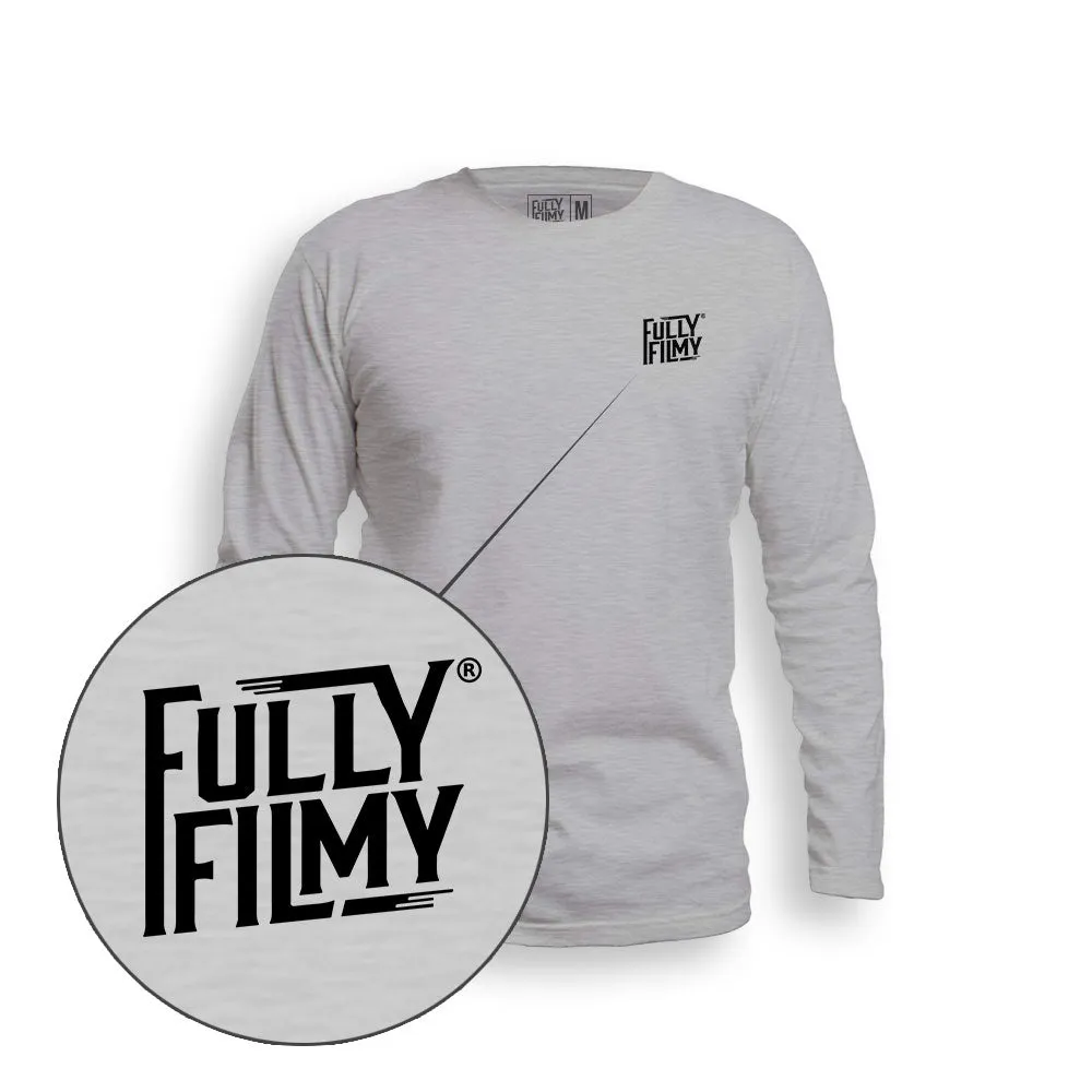FF Logo Melange Full Sleeve T-Shirt (Left Pocket)