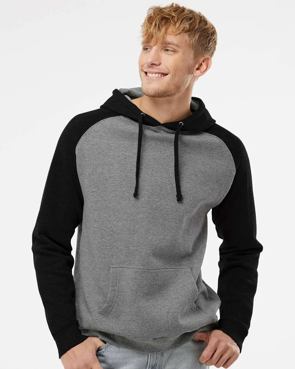 FHSU Hooded Raglan Embroidered Sweatshirt