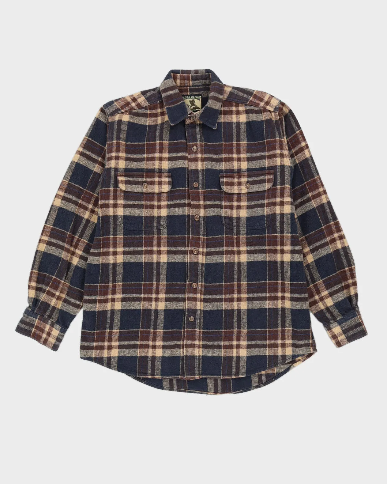 Field & Stream Blue Checked Flannel Shirt - XXL