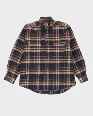 Field & Stream Blue Checked Flannel Shirt - XXL