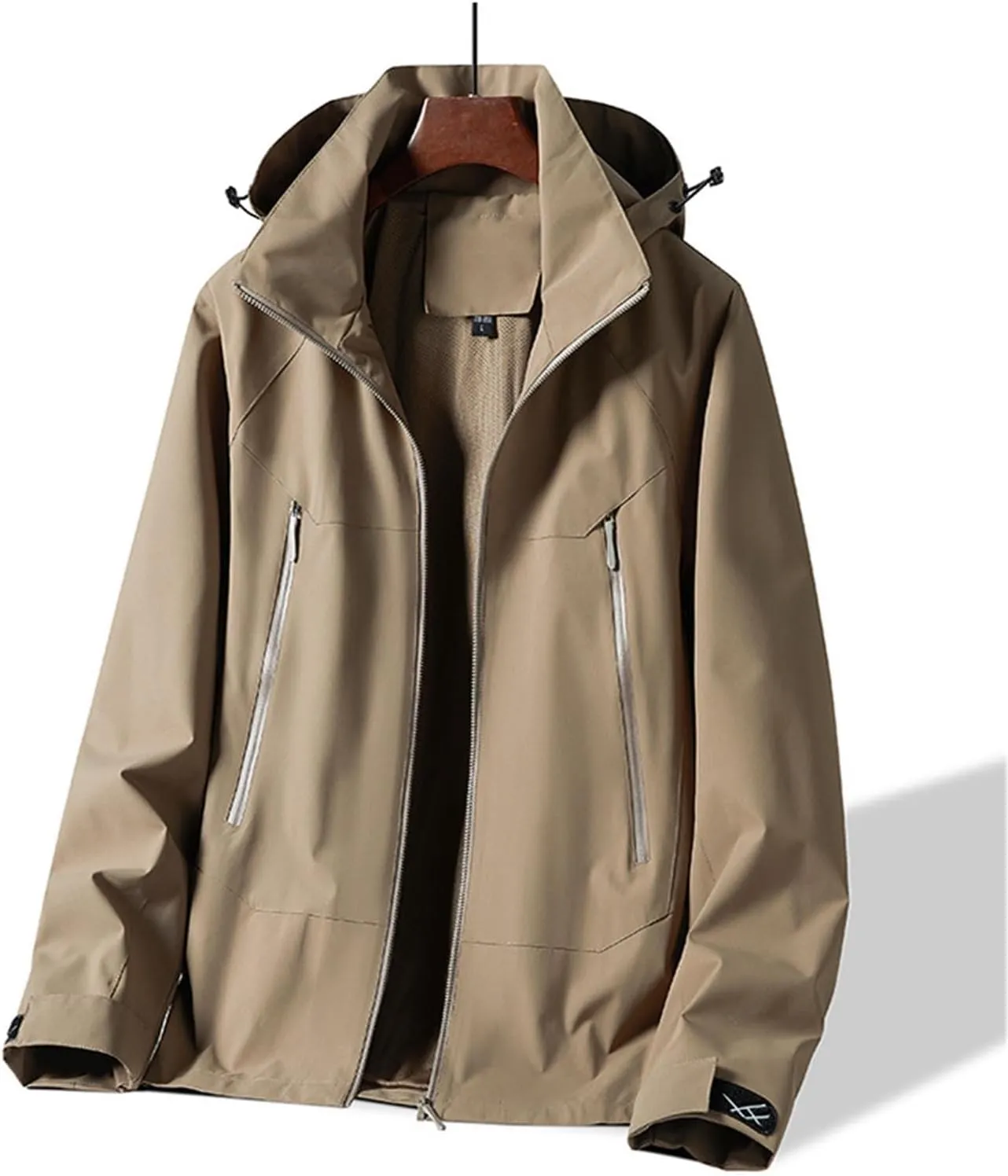 Finelylove Mens Rain Jacket Waterproof Snowboarding Softshell Windbreaker Hooded Ski Snow Coat Warm Fall Winter Coats