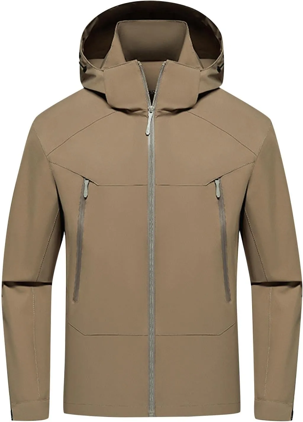 Finelylove Mens Rain Jacket Waterproof Snowboarding Softshell Windbreaker Hooded Ski Snow Coat Warm Fall Winter Coats