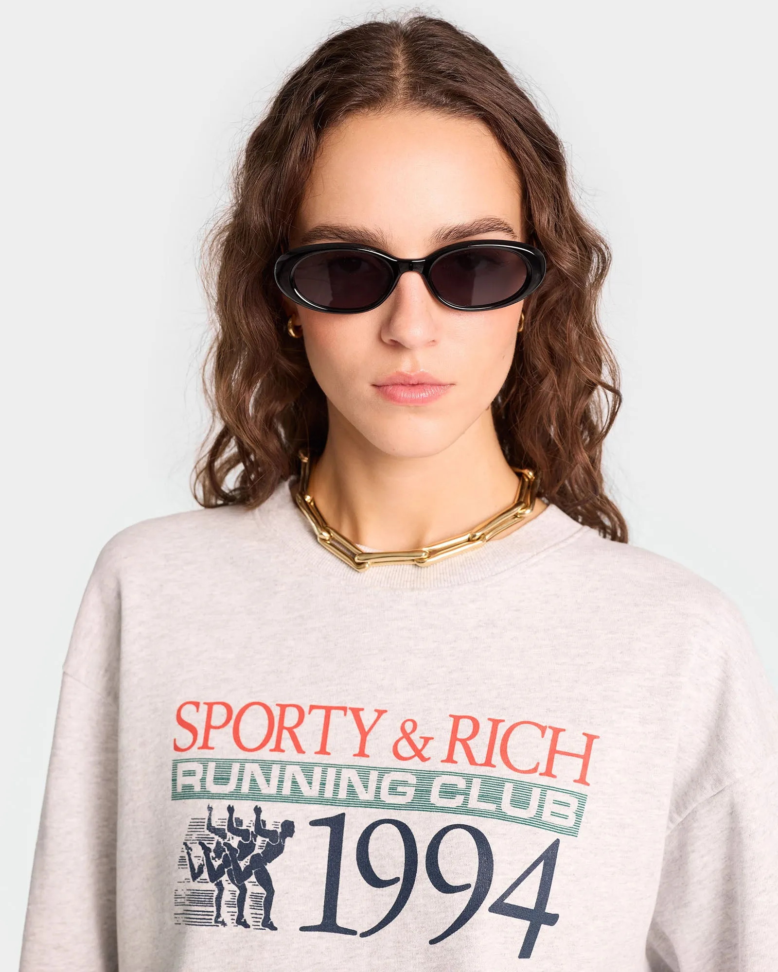 Finish Line Crewneck - Heather Gray/Multi