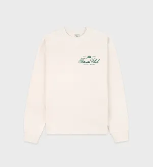 Fitness World Crewneck - Cream/Alpine