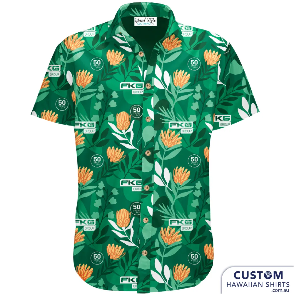 FKG Group, 2022 GC, QLD - 50th Anniversary Hawaiian Shirts