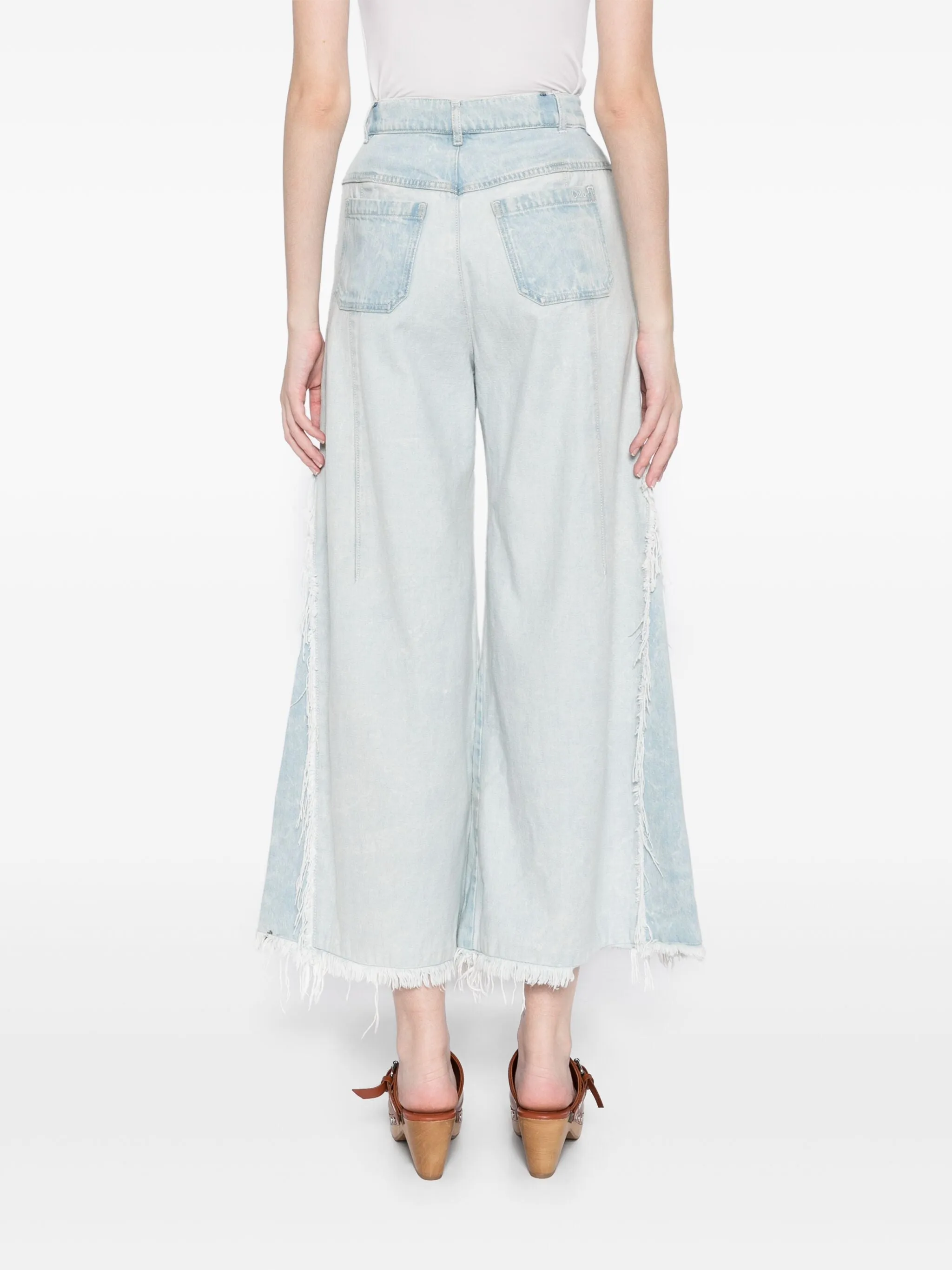 Flared Wide-Leg Jeans